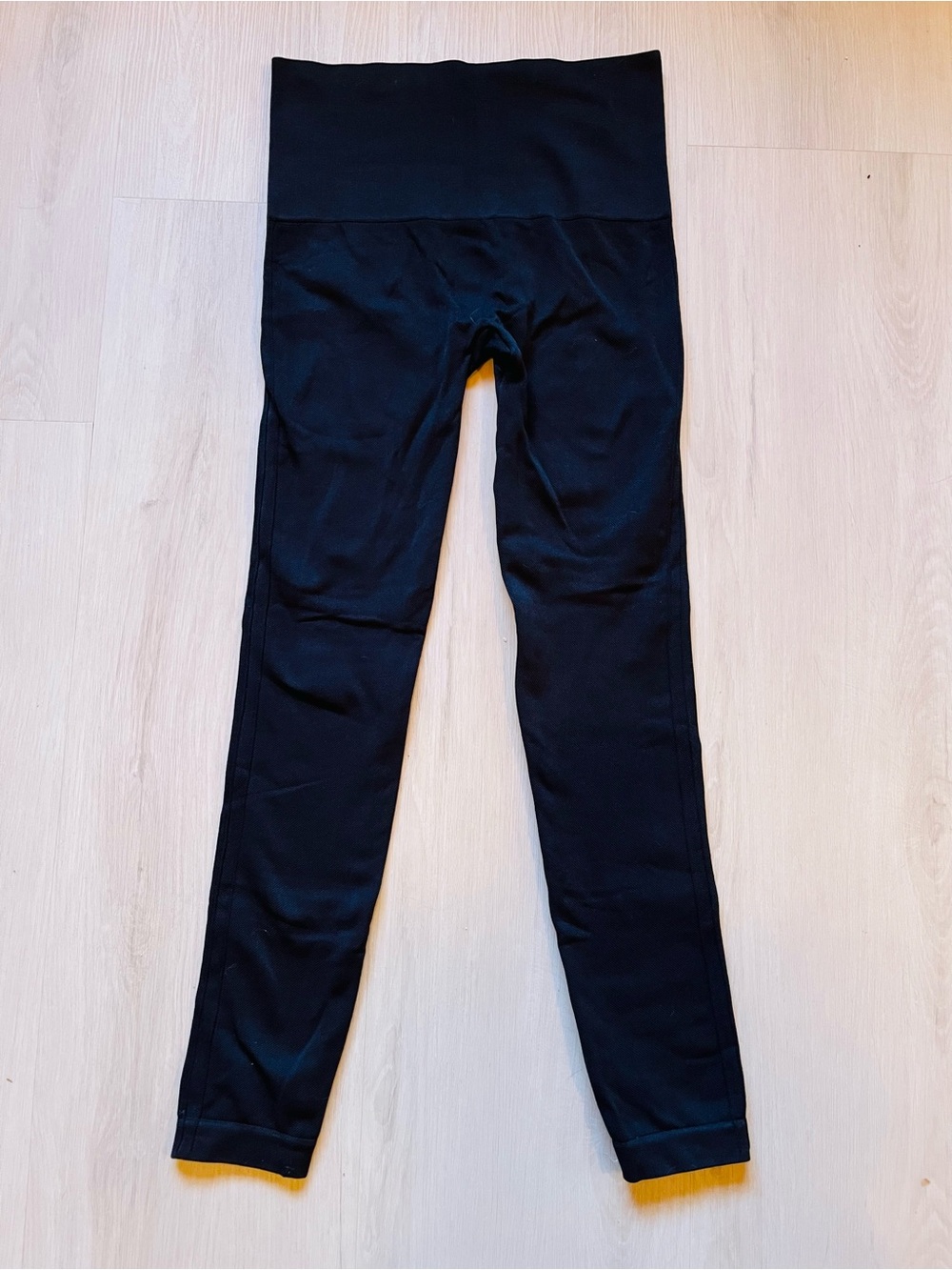 SPANX Women's Black Look At Me Now Seamless Performance Leggings Size M